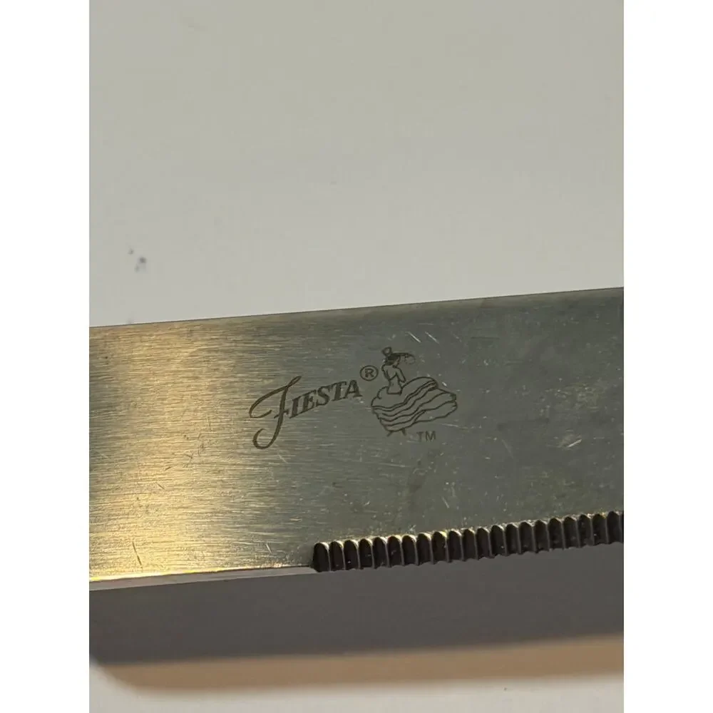 FIESTA dinner knife single Hostess Flatware Utensil Fiestaware BLUE Silverware